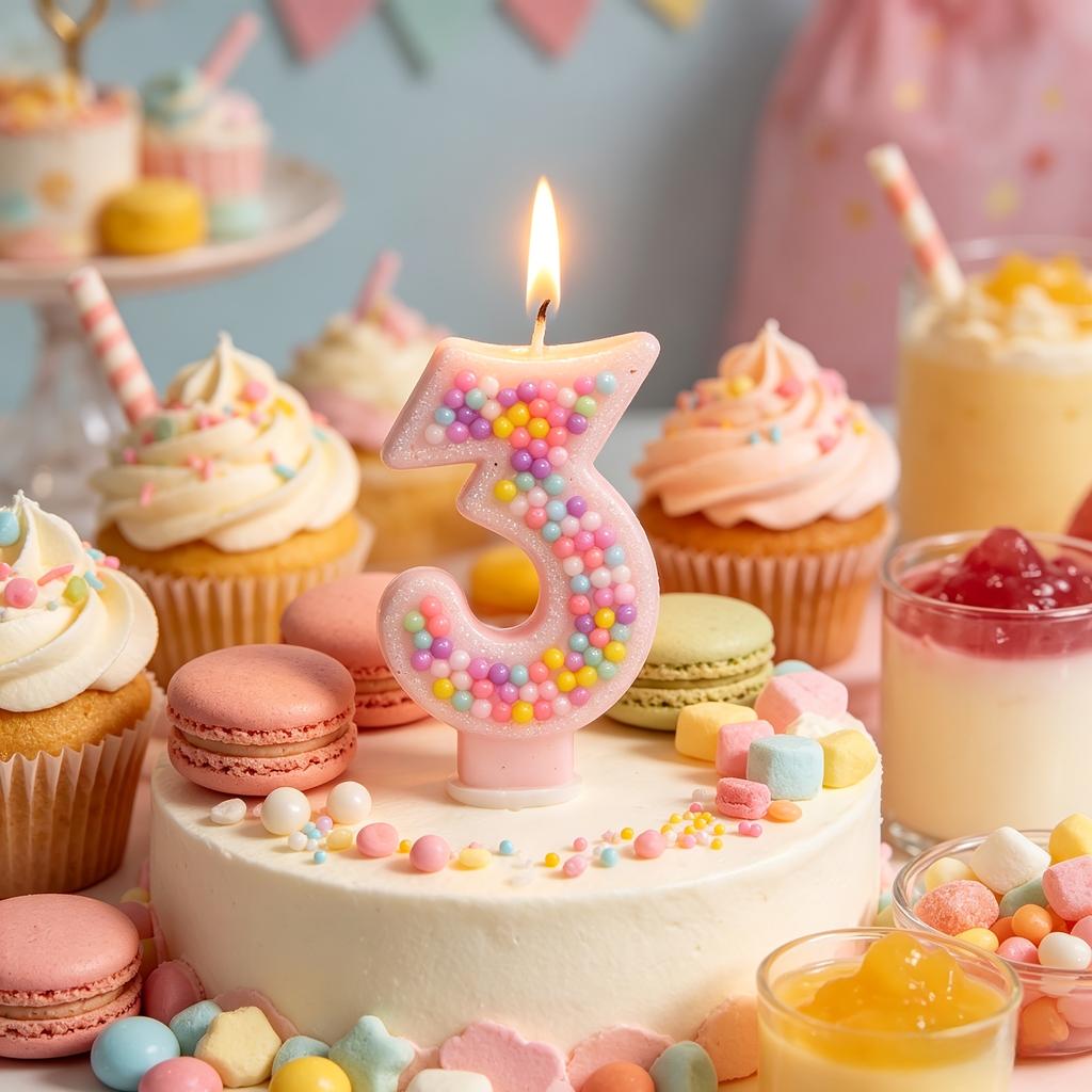 Creative Theme 0-9 Number Cake Decorations Suitable for Home Parties Birthday Party Favors