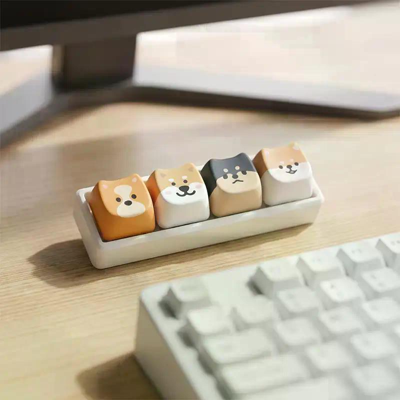 Animal Keycap Keychain Lightweight Fun Decor For Bags Keys Ideal Stress Reliever
