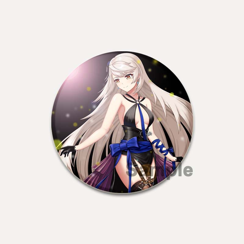 32/44/58mm Pop Anime Game Counter Side Brooches On Backpack Cartoon Figure Lapel Pins Alloy Round Cartoon Badge Gifts Jewelry Accessory