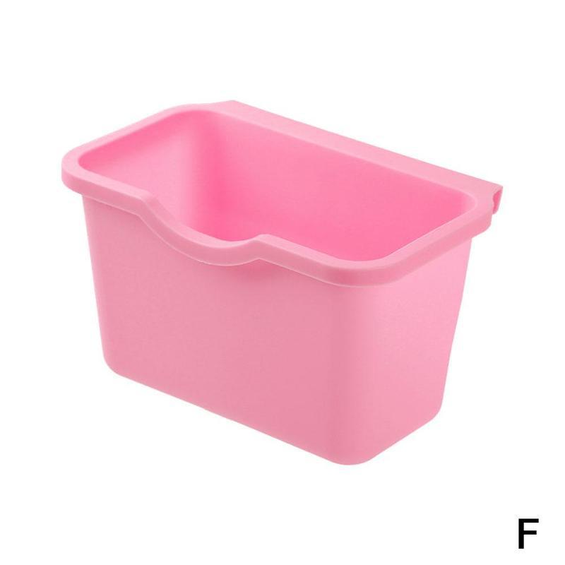 Kitchen Cabinet Door Hanging Trash Garbage Bin Can Rubbish Container Mini Waste Bins Household Rubbish Cleaning Tool Dustbin