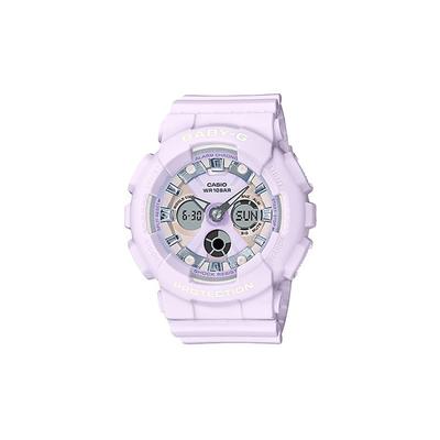 Baby-G Student Ice Cream Dopamine Versatile Waterproof Shockproof Sports Watch Quartz Movement Resin Strap Women Watches Purple BA-130WP-6APR