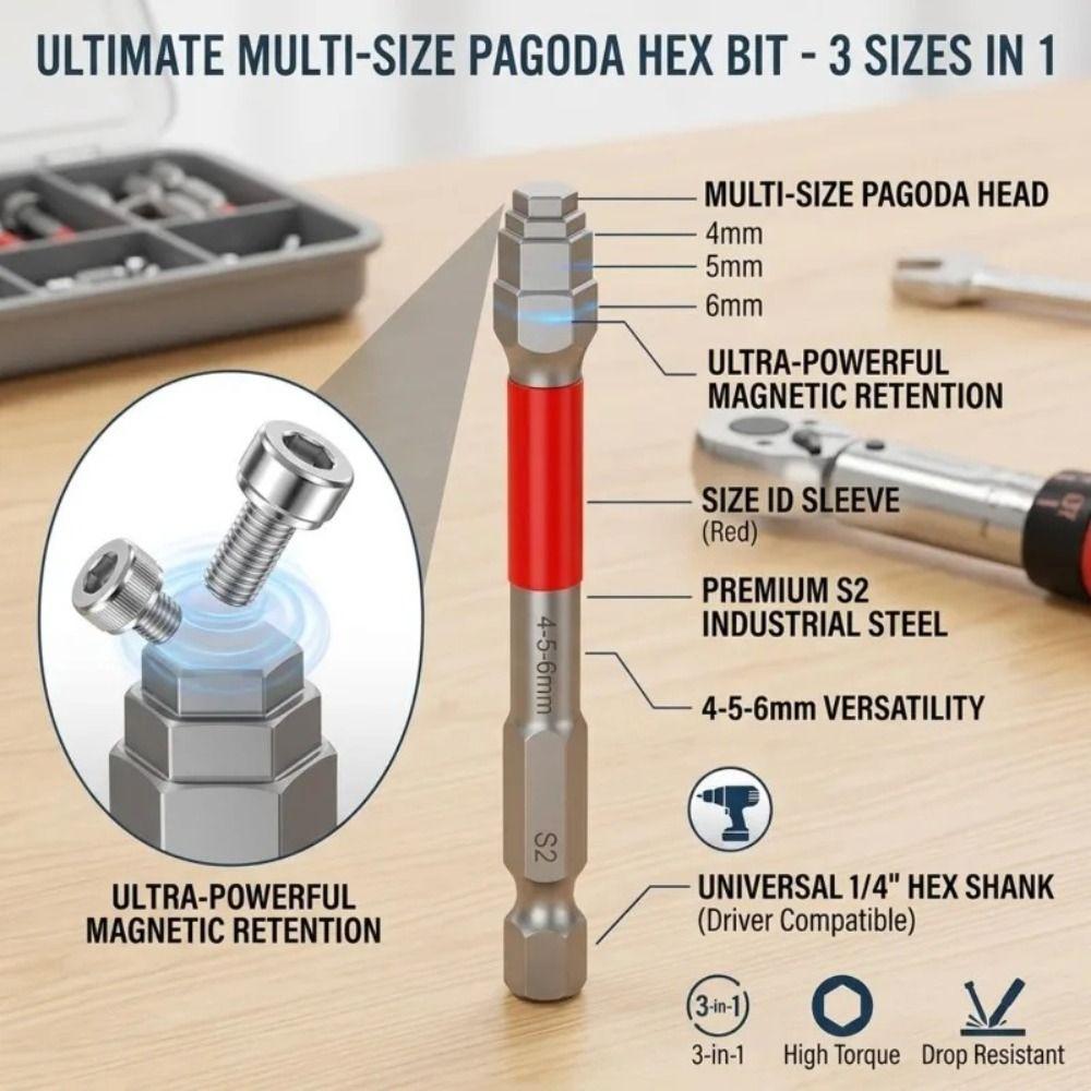 6.35mm Hex Shank Electric Screwdriver Bit Alloy Steel Hex Bit Set Automotive Maintenance