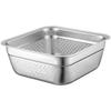 Stainless Steel Square Colander & Mixing Bowl