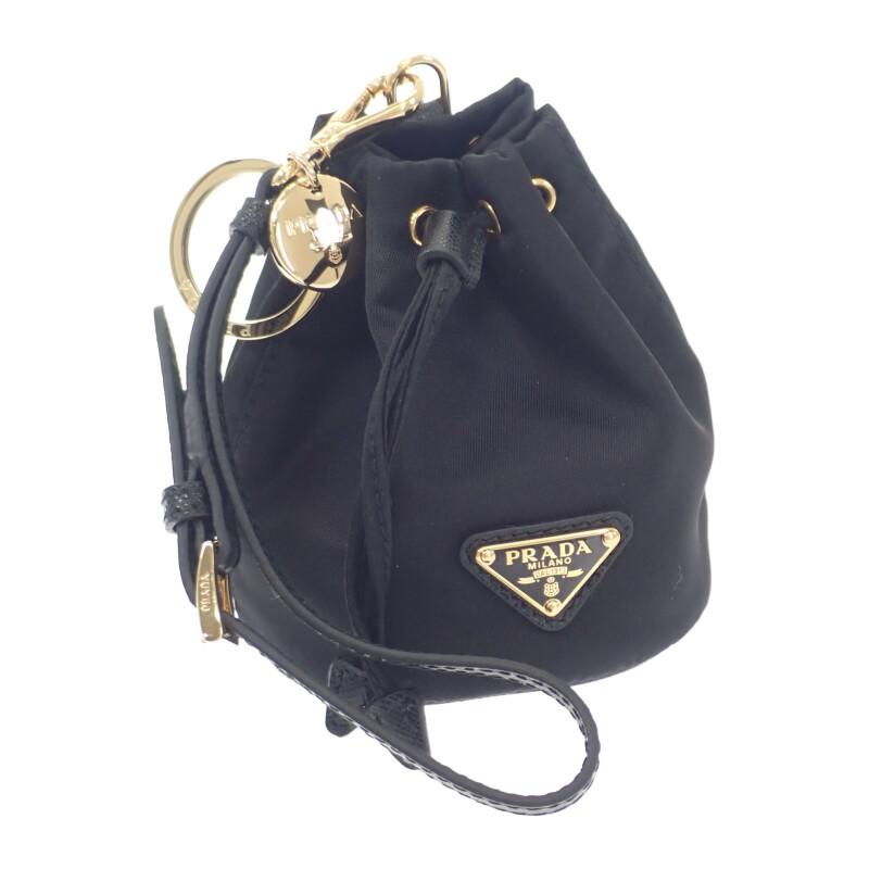 PRADA  1TT202_2DMK_F0632 Bag charm black Nylon Women