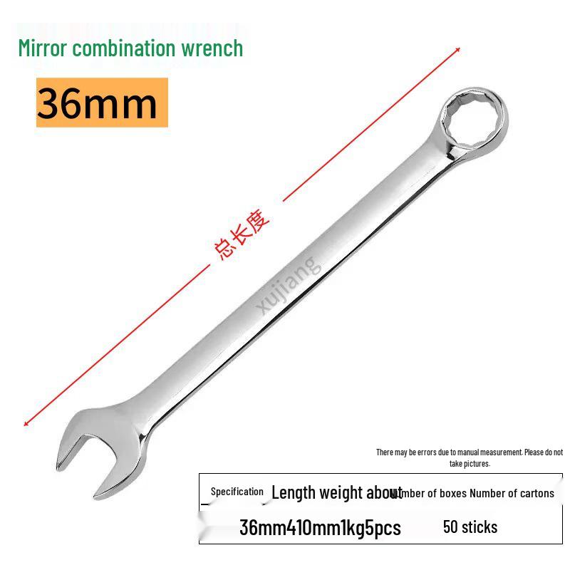 Mirror Finish Double-End Open/Box End Wrench Set