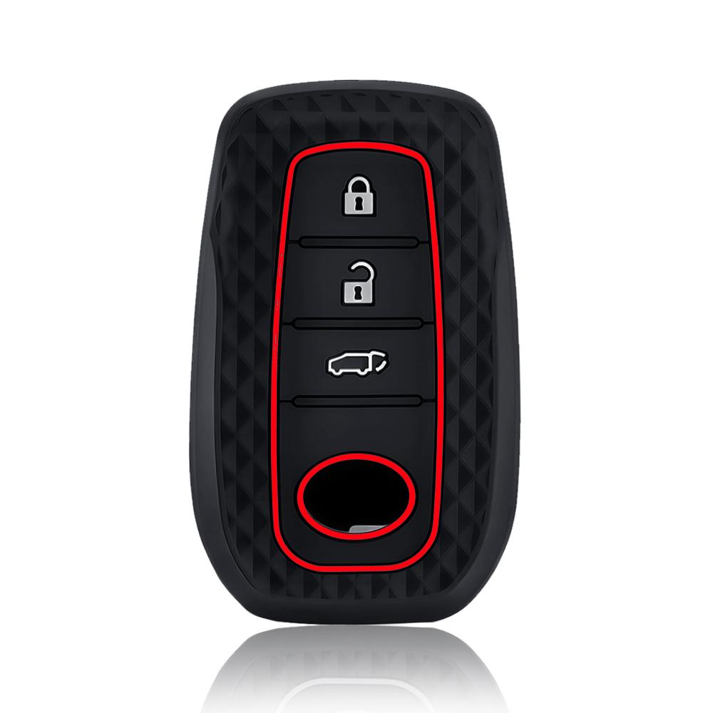 

Premium Soft Silicone Car Key Case For Toyota Corolla Hatchback Cross Yaris Cross Prius Hilux Land Cruiser LC200 LC250 LC300