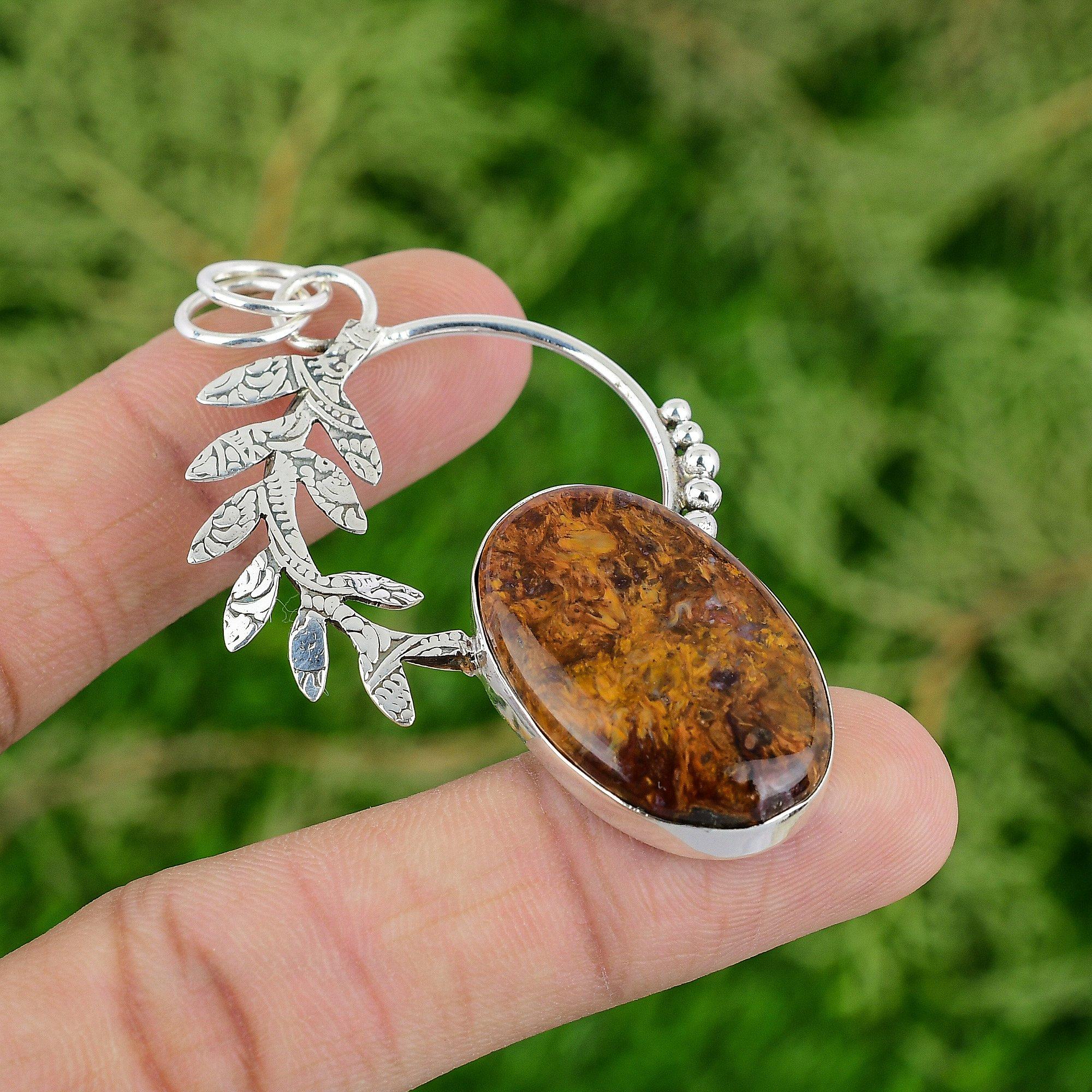 

Сделка ко Дню дочерей Золотой Питерсит Драгоценный камень Подвеска Ювелирное изделие Стерлинговое серебро