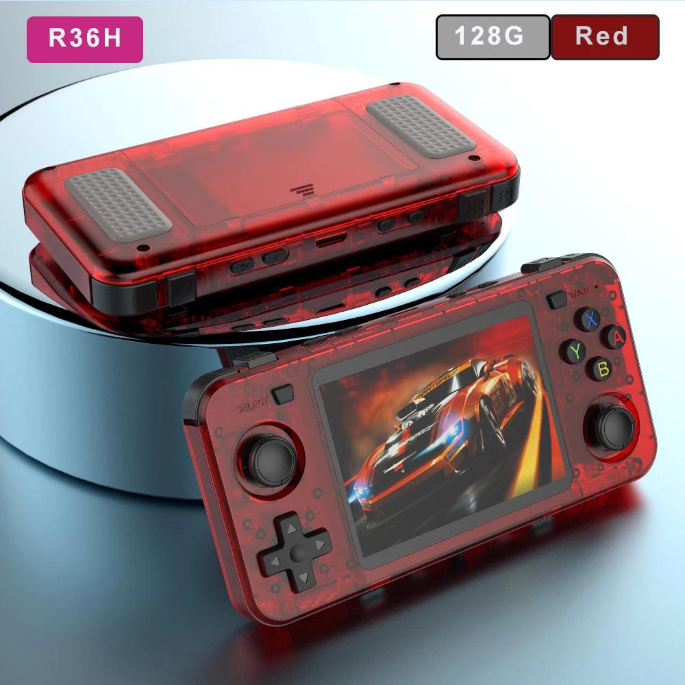 R36H Retro Handheld Console Open-Source Linux System Game Consoles 3.5 Inch IPS Screen Portable Video Player For Children's Gift