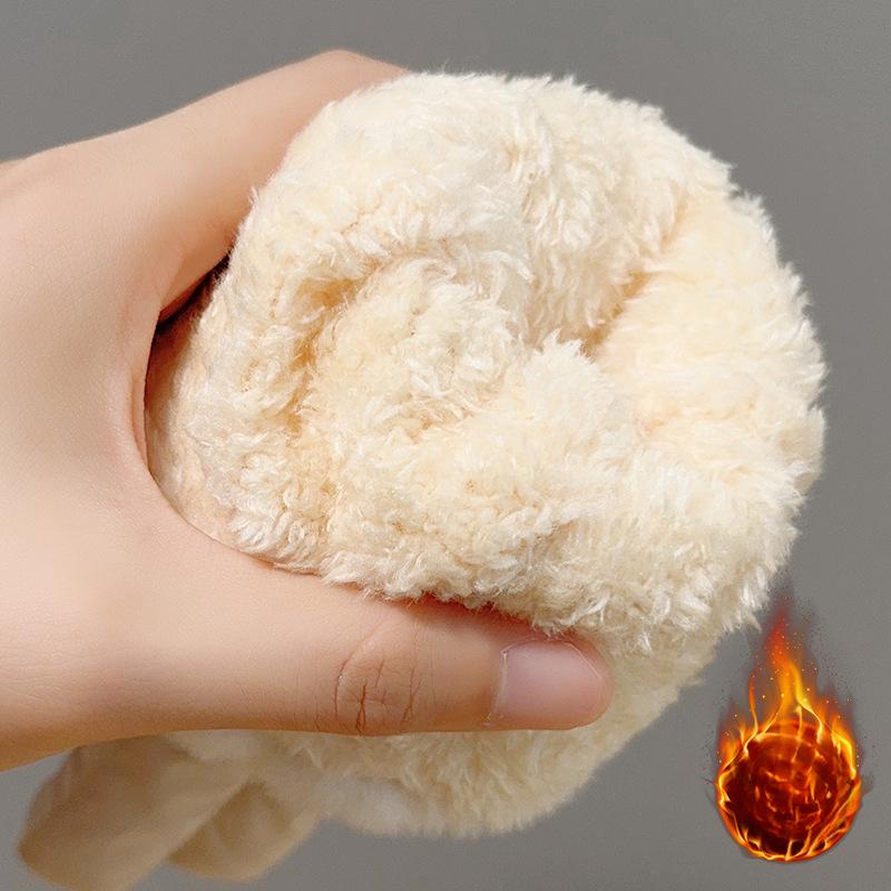 Winter Fashion Autumn Warm Gloves for Women Plus Fleece Thickened Winter Outdoor Riding Sports Windproof Waterproof Touch Screen