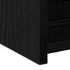 Bookshelf Black Oak Look 30 X 42.4 X 185.2 Cm