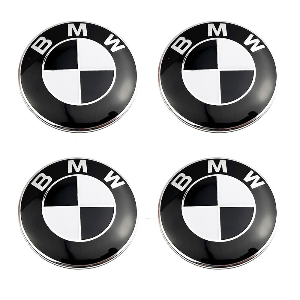HHHH 56MM 68MM Car Wheel Hub Center Cap Badge Auto Hood Front Rear Trunk Emblem Steering Wheel Center For Car BMW