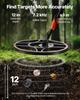 VEVOR Waterproof Metal Detector, 304.8 Mm, Professional High Accuracy Gold Detector for Adults, with Display, Wireless Headphones, 7 Modes