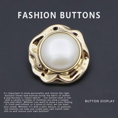 10Pcs Buttons All Kinds Of Big All-Metal Buttons High-End Exquisite Tops Jacket Cashmere Coat High-End Buttons