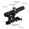 FOCUHUNTER 1300G Impact Tactical Mosin-Nagant 3.5x18 Scope, Resistant, Multi-Coated, 3-Post Reticle, Optics, Sight, Airsoft, Dress-Up