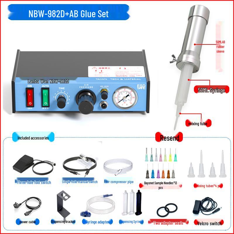 Lanbaowan Fully/Semi-Automatic UV/Silicone Potting & Dispensing Machine with Manual Controller