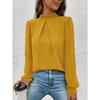 Women's Spring New Bubble Sleeve Fashion Long Sleeved Top