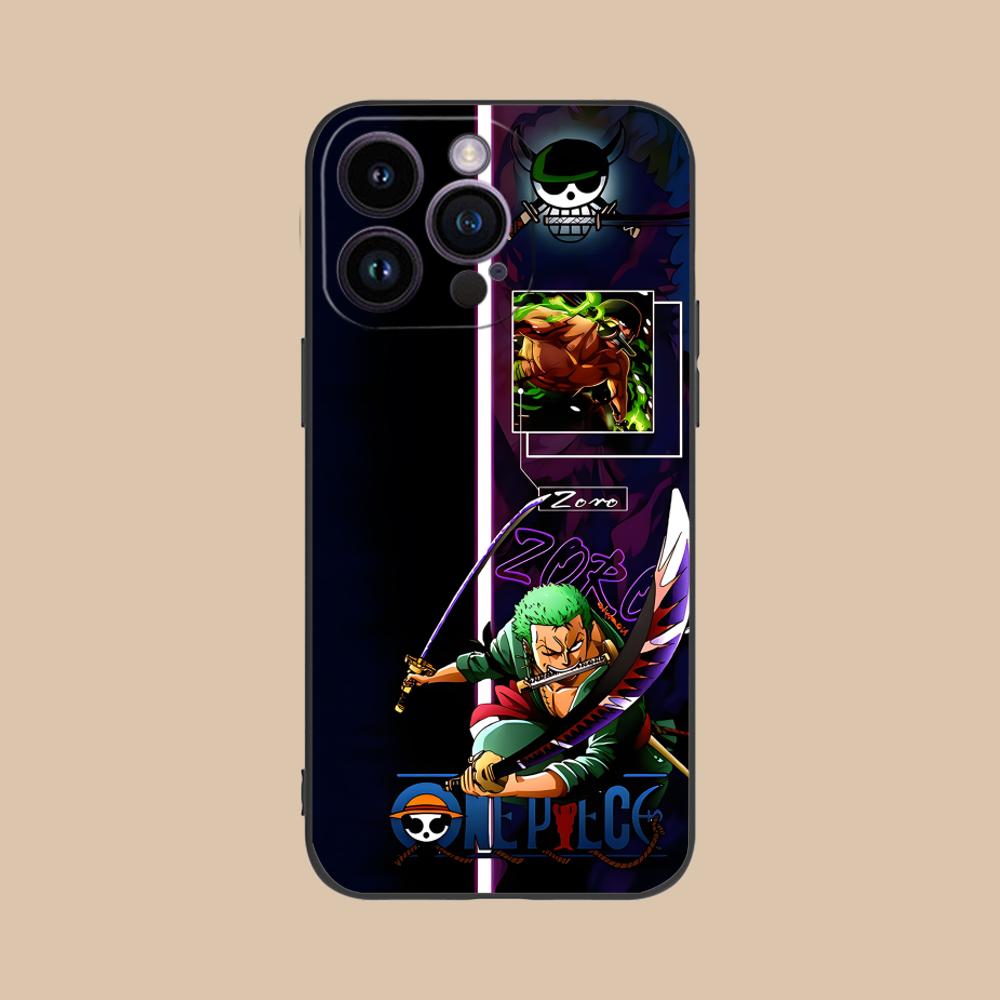 Anime Zoro Mobile Phone Case for iPhone 17 16 15 14 13 12 11 X XR XS 8 7 Pro Max Plus Mini Colour Protective Luxury Pretty