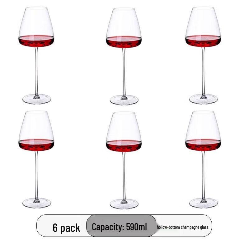 Premium German Craft Burgundy Wine Glass Set