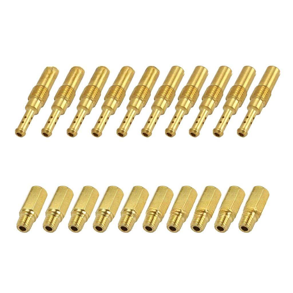 20Pcs Motorcycle Carburetor Main Jets Slow Pilot Jets for PWK PWM CVK #32-#140 Main/Pilot Jet Vice Injector Nozzle