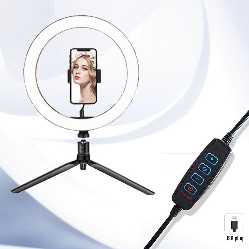 10-inch Mobile Streaming Ring Light - Beauty & Selfie Light for Camera or Phone