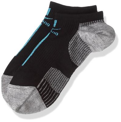 Mizuno U2MX6001 Running Black X Diva Sizes To Japanese Size Men's Socks, Blue, 23-25 (equivalent S)