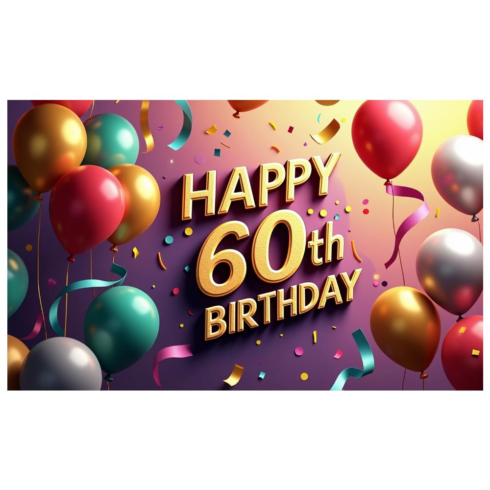 Large Anniversary Supplies Birthday Banner Party Background for Anniversary Adult Party Family Gatherings