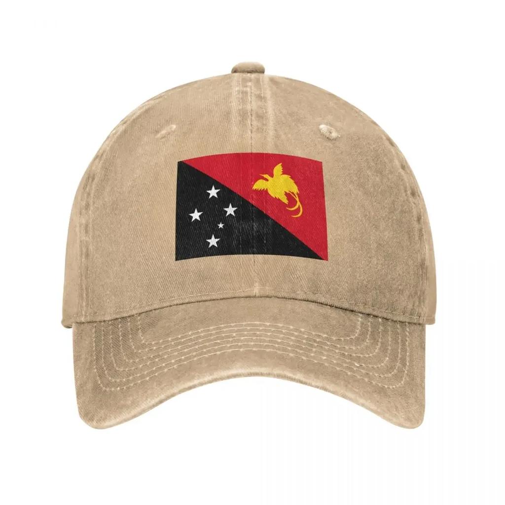 Flag of Papua New Guinea Baseball Cap Tactical Cap Beach Outing Hood Fashionable Elegant Womens Hats Unisexs