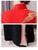 Rochie Cheongsam Retro Chinezesc Brodată cu Guler Mandarin – Stil Național Slim, Mărimi Mari, Perfectă pentru Spectacole pe Scenă și Prezentări de Modă
