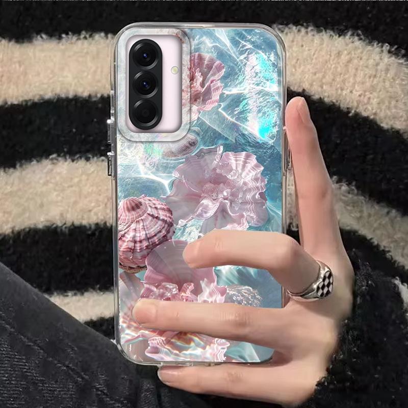 Summer Seashell Starfish Girls Case For Samsung Galaxy A16 A56 A26 A36 A06 A55 A35 A25 A15 A12 A32 A54 S24 S25 S22 S23 FE Cover