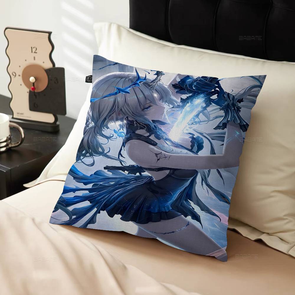 Wuthering Waves Cartethyia Cushion Cover Pillow Cover Decor Pillowcase Printed Cushion Case for Couch
