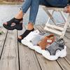Damen Sommer Sandalen Keilabsatz Unifarben - Bequemes Atmungsaktives Obermaterial, Plateau-Keilabsatz mit Offener Zehenpartie, Stilvolle Sport-Casual Sandalen