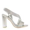 Where's That From Womens/Ladies Crossover Strap Block Heel Sandals