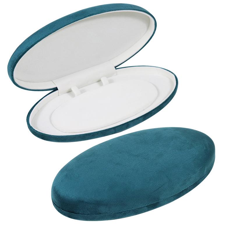 Velvet Jewelry Gift Box for Oval Pearl Necklace and Jade Chain