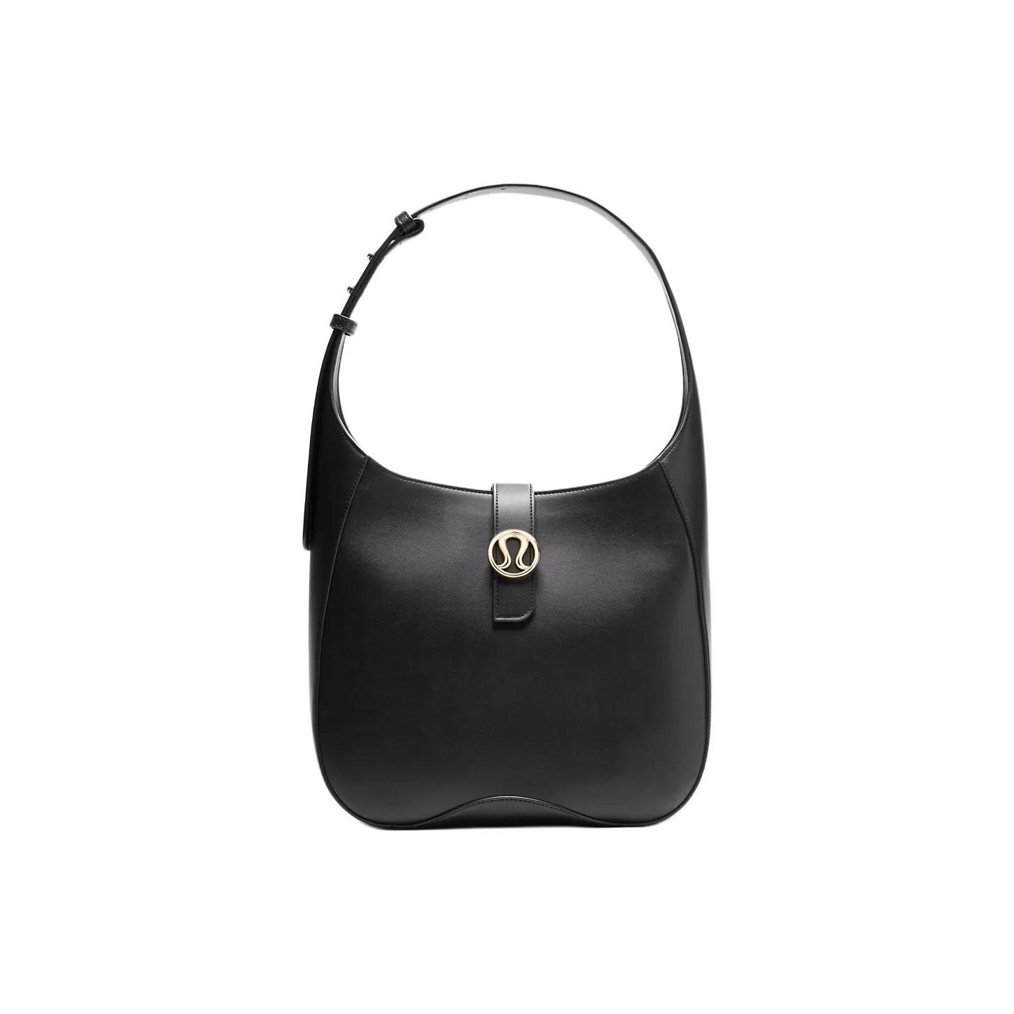 

Lululemon 8L Adjustable Shoulder Strap Polyester Single Shoulder Bag Women bags Black Gold LW9FX8S-33851 Black