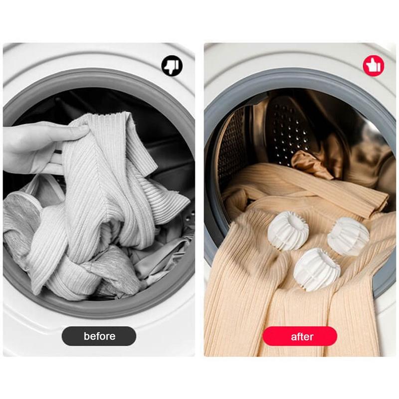 2pcs Silicone Laundry Balls Clothes Stain Removal And Knot Prevention Cleaning Ball Reusable Pet Hair Remover Cleaner Tools