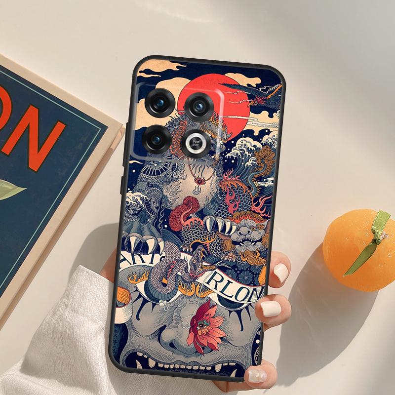 Japanese Style Art Japan Case For OnePlus Nord N10 N20 N100 N200 CE 2 2T OnePlus Ace 9 11 10 Pro 8T 9R 10T 9RT Cover