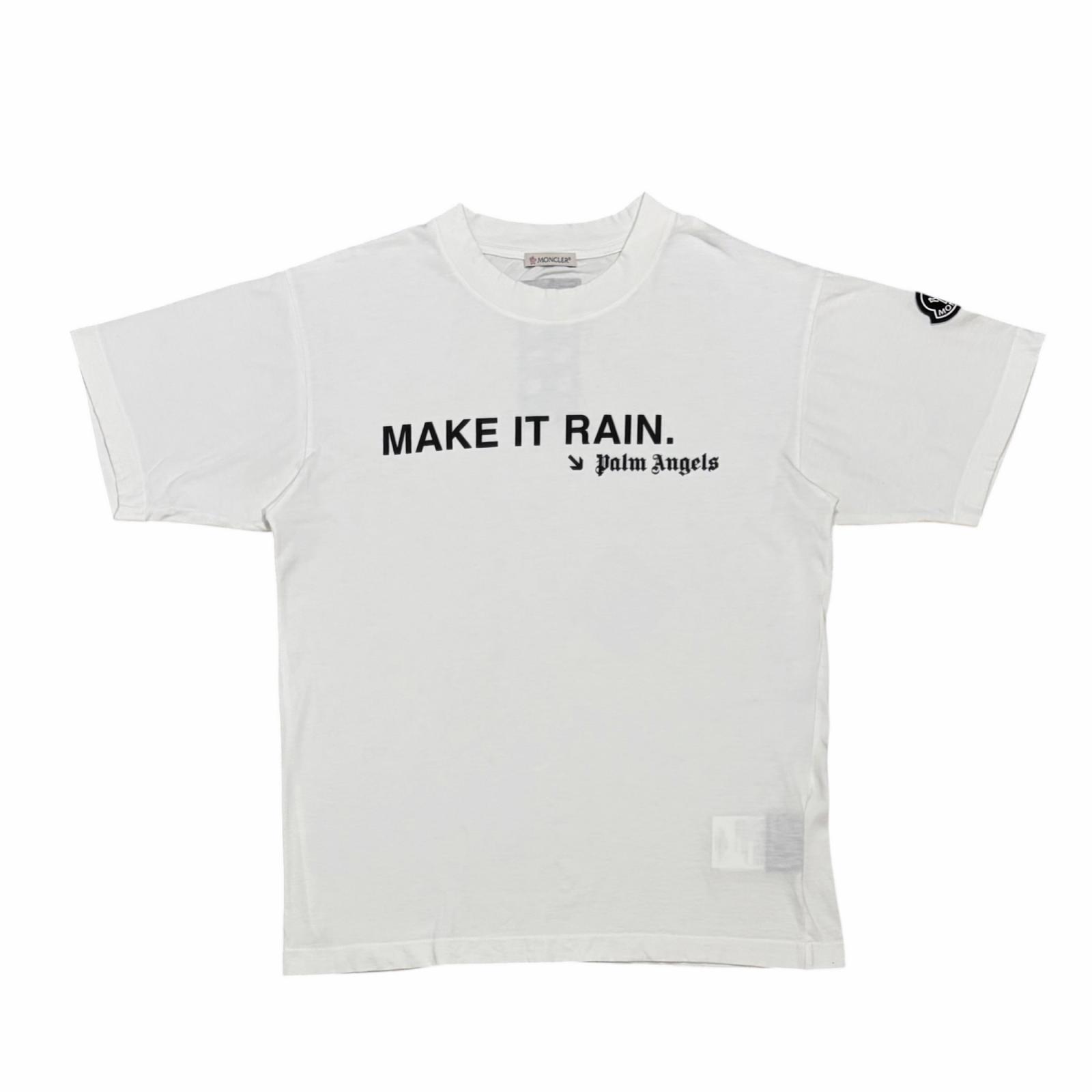 MONCLER Palm Angels Collaboration T-Shirt White Size S Model D209680028508391R