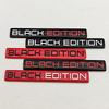 3D Aluminium Car Motorcycle Trunck Logo Black Edition Emblem Badge Decal Car Sticker Universal Accessories