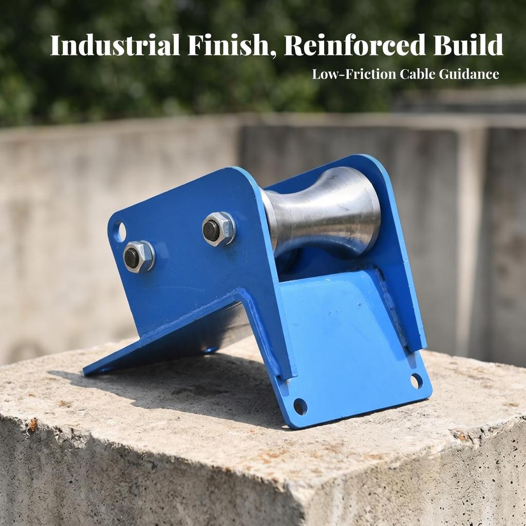 Cable Pulley with Steel Rollers Low-Friction Double Roller Guide Smooth