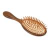 Air Cushion Comb Wooden Handle Detangling Hair Brush Scalp Massage Comb with Cleaning Brush