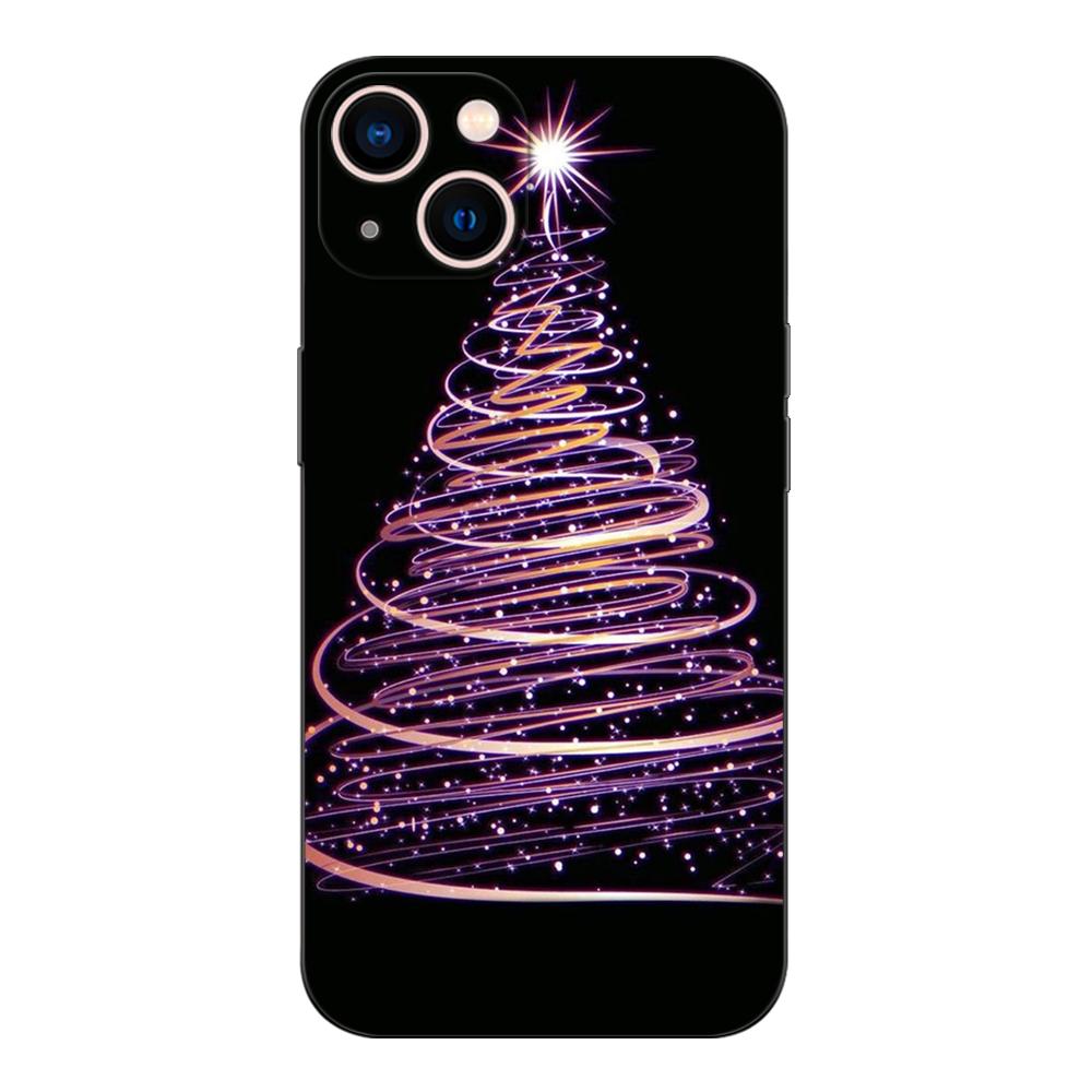 Black Tpu Case For Xiaomi POCO M4 X4 C40 Pro 4G 5G X3 NFC 5G F3 F4 GT Christmas Tree Light Winter