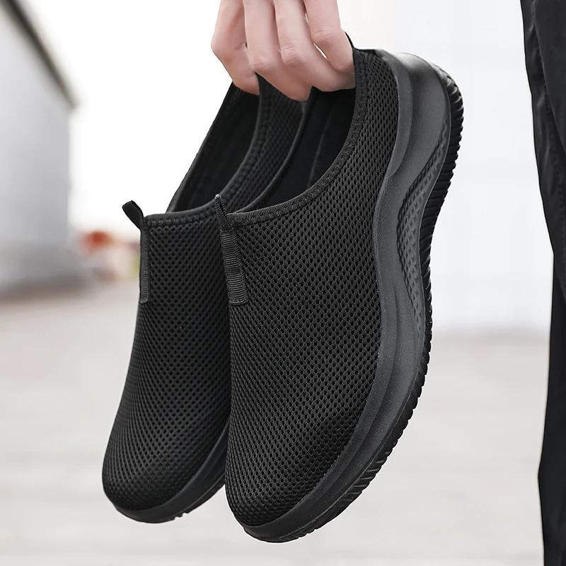 Slip-On Half Slippers Running Shoes Men Plus Size Sport Shoes Lightweight Comforty Breathable Walking Sneakers Men Casual Shoes