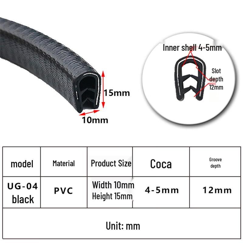 Hengdunda U-shaped Rubber Edge Trim