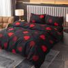 Kuup Love Printed Matte Duvet Cover Colored Bedding Set Queen Size Quilt Cover High Quality Skin Friendly Fabric Bedding Cover