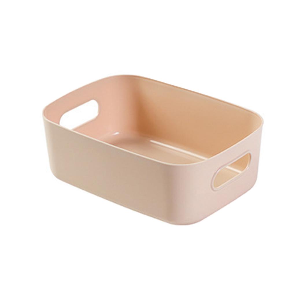 Desktop Storage Basket PP Cosmetic Storages Box Desktops Sundries Organizer with Handle for