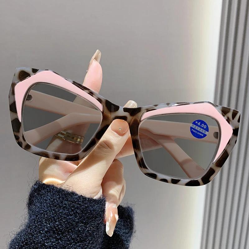 2025 New Fashionable Personalized Butterfly Shaped Women's Reading Glasses Outdoor Neutral HD Color Blocked Design Glasses