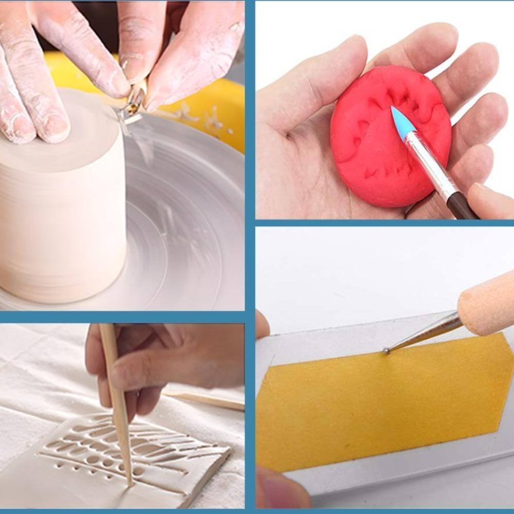 25Pcs DIY Ceramics Polymer Sculpting Tools Wax Carving Pottery Molding Tool Kit  Adults