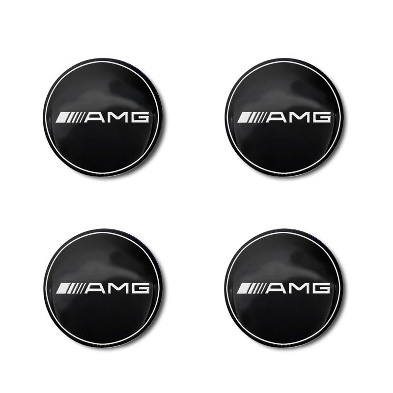 

4 шт. 56 мм Колпачки ступицы центра колеса автомобиля Колпачки обода Крышки Эмблема для Mercedes Benz AMG GLE GLS GLC CLA GLB ML C500 C200 C300 W204 W206 W205 W212 W203 чёрный
