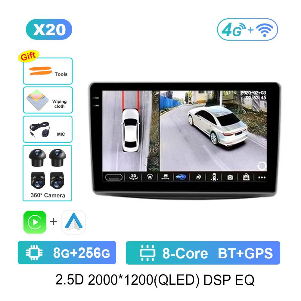 Car Audio Multimedia Player Navigation GPS Android 14 for Alfa Romeo MiTo 955 2008 - 2016 Touch Screen WiFi BT Head Unit 4G