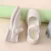 Girls Mary Jane Shoes Patent Leather School Dress Shoes Adjustable Strap Comfortable Fit Durable Sole Suitable for Children